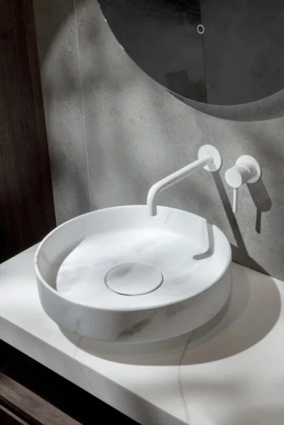 Раковина Boheme Corian 40 см calacatta 801-CLCT