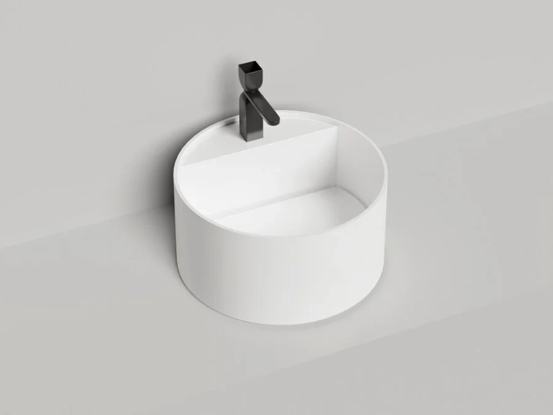 Раковина Salini Armonia Round Top 02 45 см белая матовая 130422TM