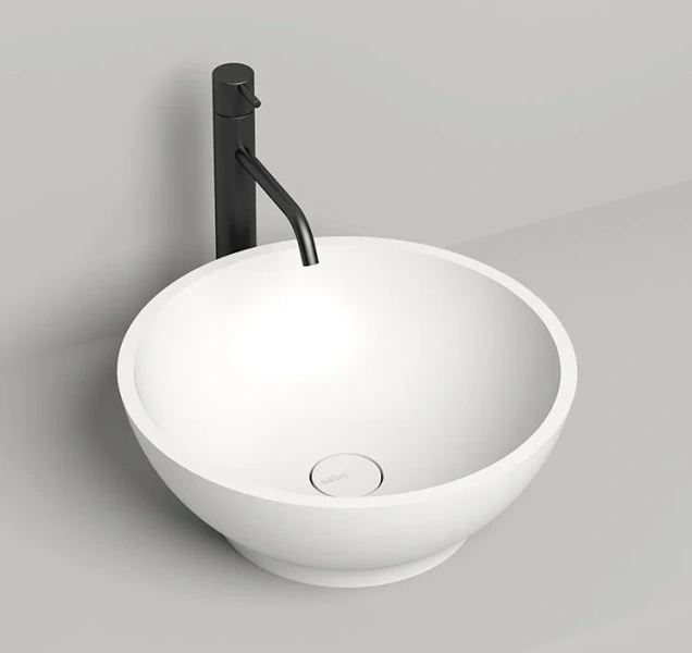 Раковина Salini Gloria 03 41 см накладная, белый матовый 1102203M