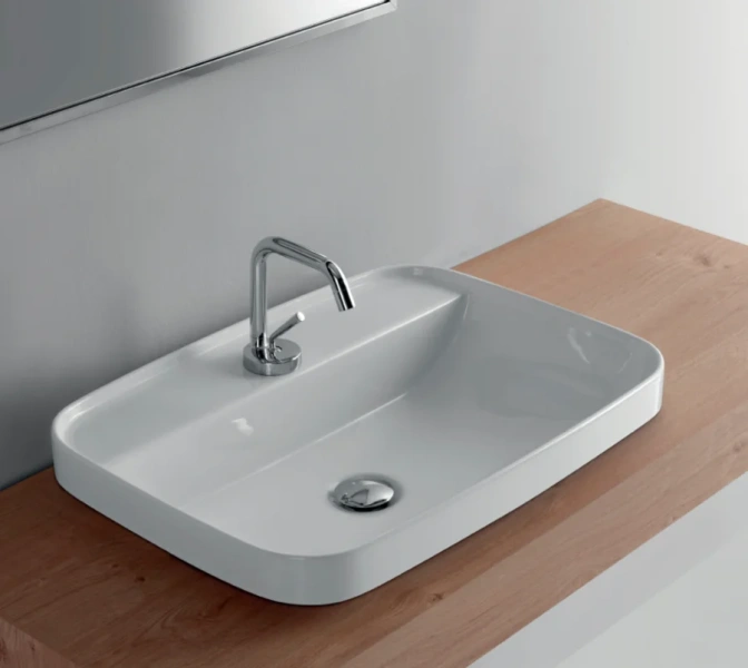 Раковина Kerasan Tribeca 5142 60 см с 1 отверстием под смеситель