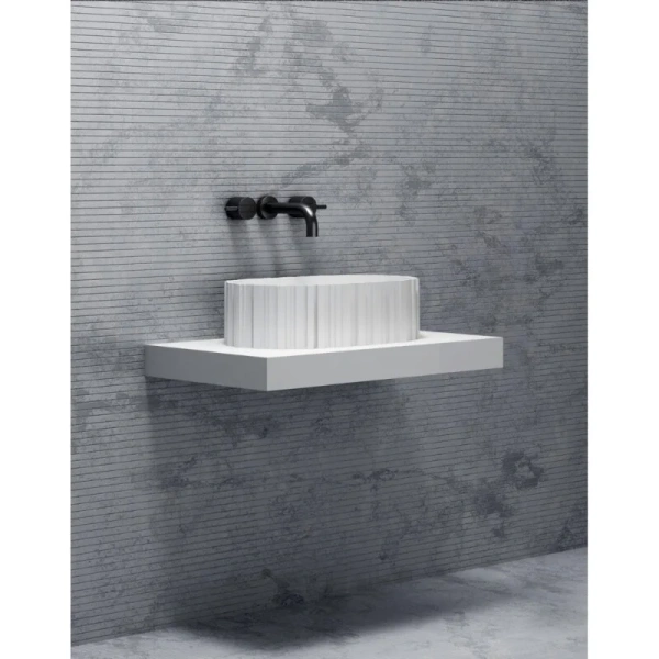 Раковина Abber Stein 56 см белая матовая AS2655