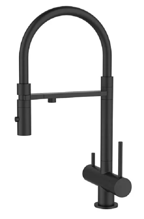 Смеситель для питьевой воды IDDIS Ace с гибким изливом черный матовый ACEBLFFi05 Hanex