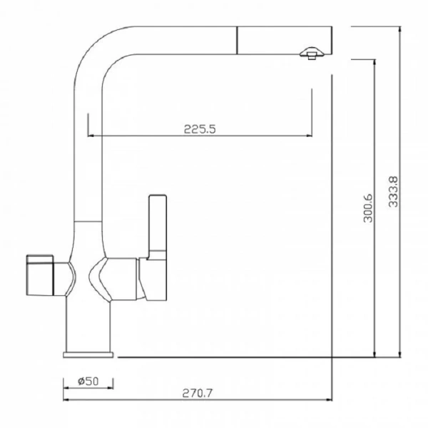Смеситель для питьевой воды IDDIS Pure хром PURSBFLi05 Hanex