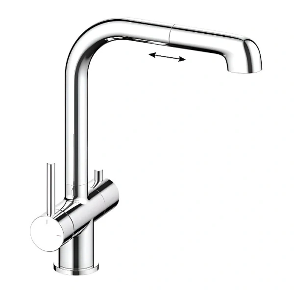 Смеситель для питьевой воды Timo Saona хром 2346/00FL Hanex