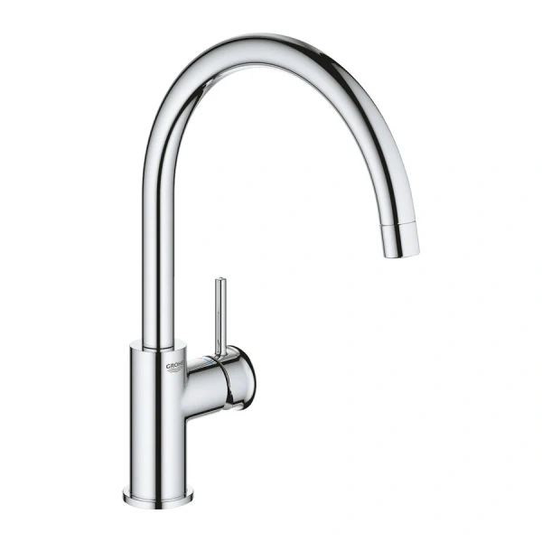Смеситель для кухни GROHE BauClassic с высоким C-образным изливом 31234001 Hanex