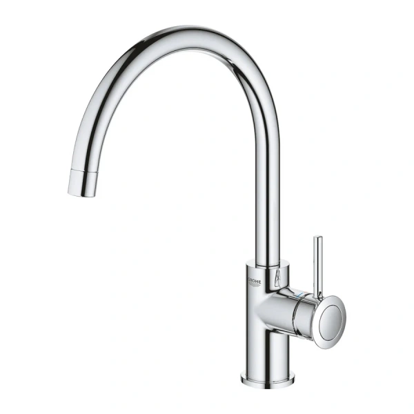 Смеситель для кухни GROHE BauClassic с высоким C-образным изливом 31234001 Hanex