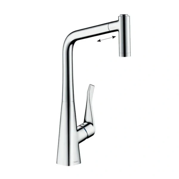 Смеситель для кухни Hansgrohe Metris хром 73801000 Hanex