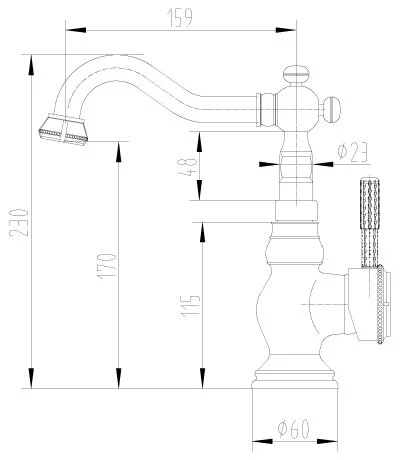 Смеситель для кухни Lemark Jasmine бронза LM6644B Hanex