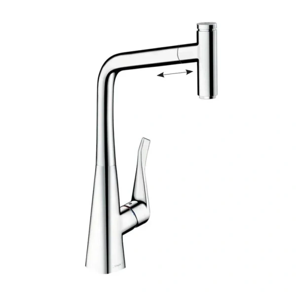 Смеситель для кухни Hansgrohe Metris Select 14884 однорычажный Hanex