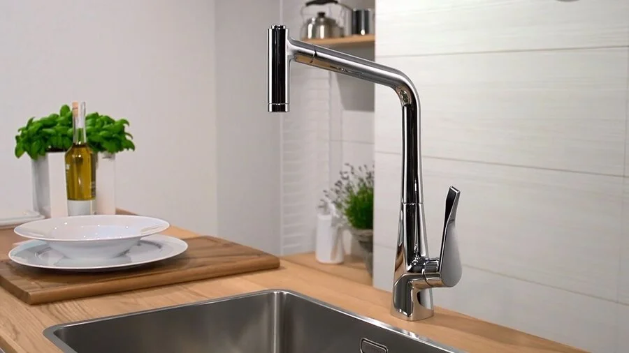 Смеситель для кухни Hansgrohe Metris M71 14834 однорычажный Hanex