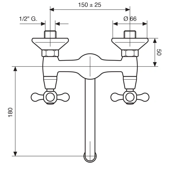 Смеситель для кухни Emmevi Deco Classic 12005S Hanex