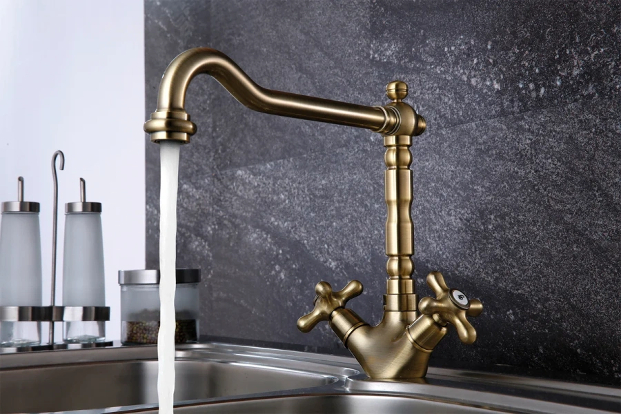 Смеситель для кухни Lemark Vintage LM2805B Hanex