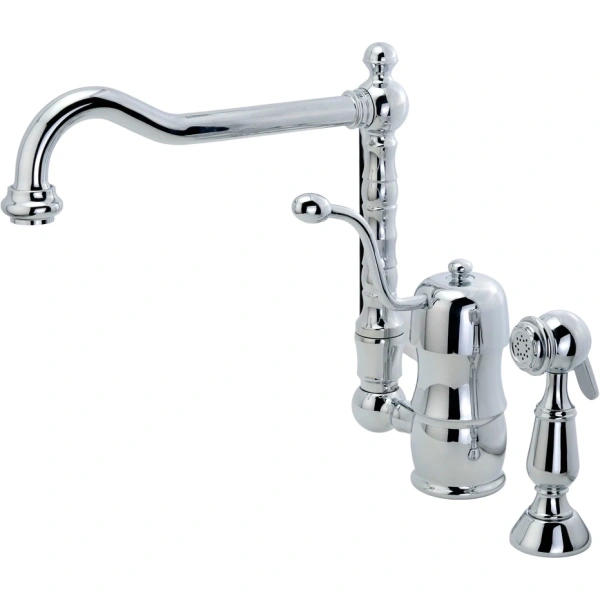 Смеситель для кухни Migliore Queen Nostalgia 18 с выдвижной лейкой Hanex