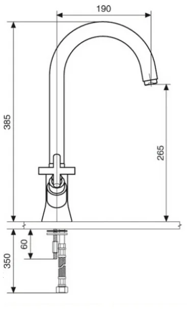 Смеситель для кухни Emmevi Spirit New 31057 Hanex