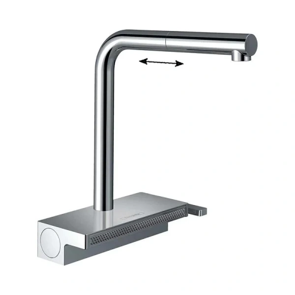Смеситель для кухни Hansgrohe Aquno Select M81 73836 с вытяжным душем Hanex