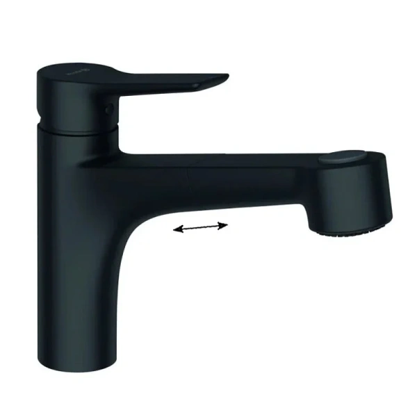 Смеситель для кухни Kludi Mix черный матовый 329413975 Hanex