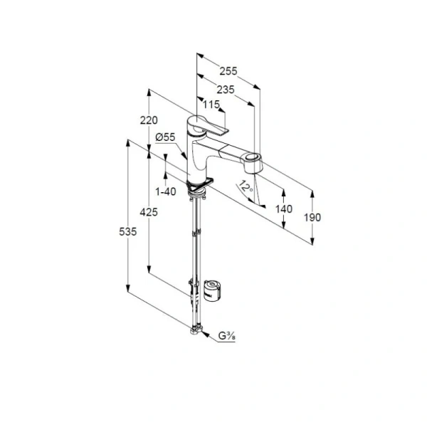 Смеситель для кухни Kludi Mix для безнапорных водонагревателей 329420575 Hanex