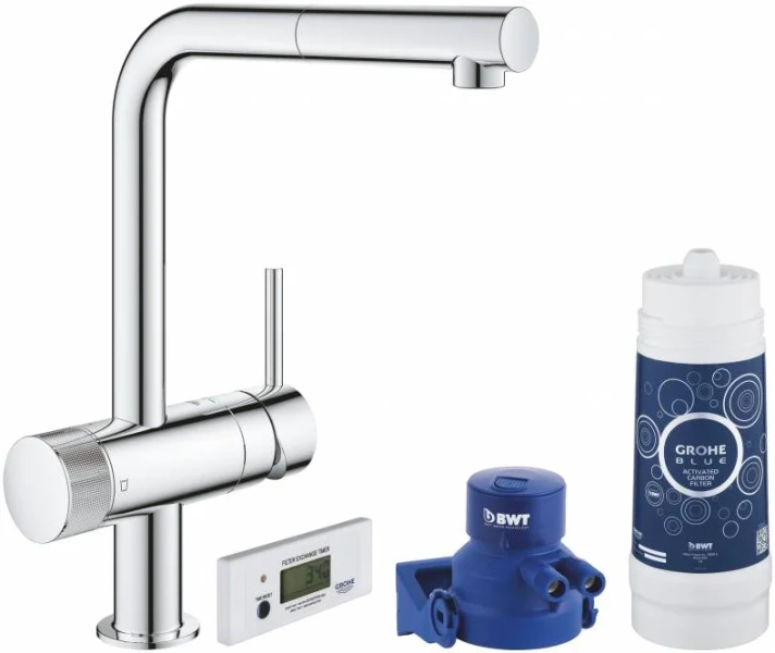 Смеситель для кухни с функцией фильтрации воды Grohe Blue 30382 Hanex