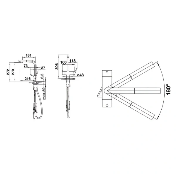 Смеситель для питьевой воды Blanco Fontas-S II антрацит 525200 Hanex