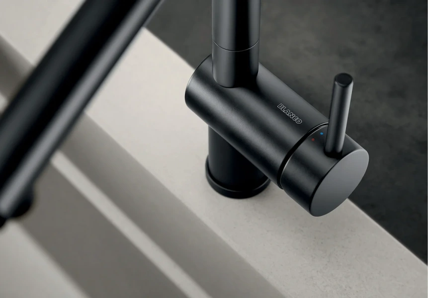 Смеситель для кухни Blanco Linus черный матовый 525806 Hanex