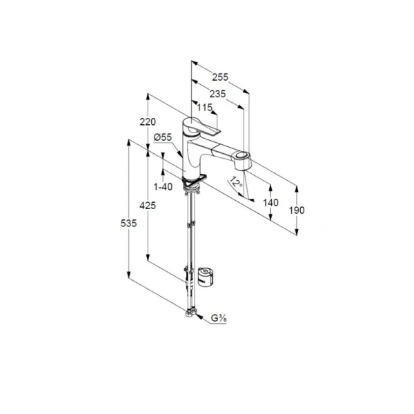Смеситель для кухни Kludi Mix 32941 выдвижной излив Hanex