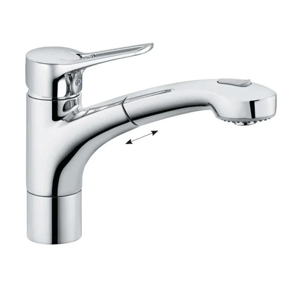 Смеситель для кухни Kludi MX 39941 с выдвижным изливом Hanex