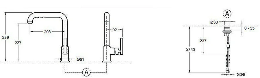 Смеситель для кухни Jacob Delafon Purist однорычажный 7505D-CP Hanex