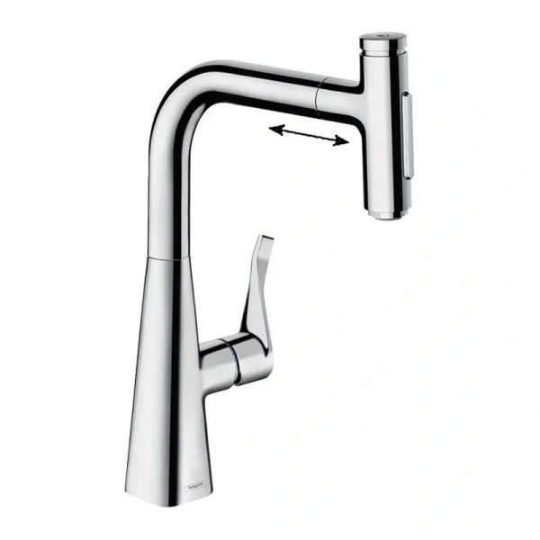 Смеситель для кухни Hansgrohe Metris Select M71 хром 73822000 Hanex