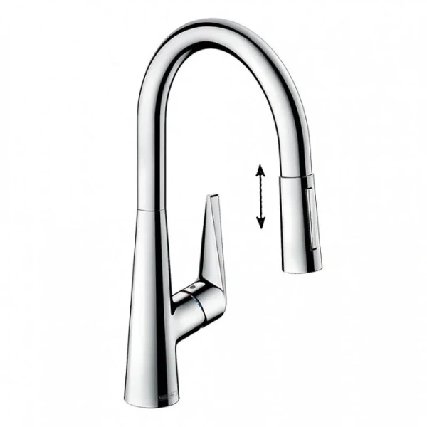 Смеситель для кухни Hansgrohe Talis 73851 с выдвижным изливом Hanex