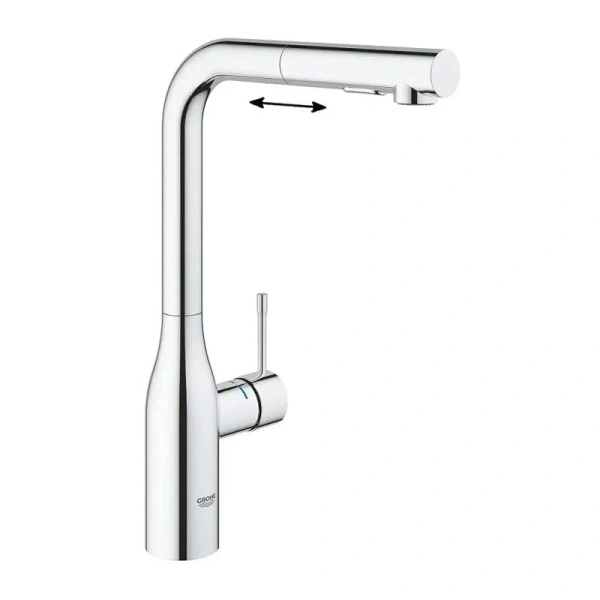 Смеситель для кухни Grohe Essence с вытяжным изливом 30504000 Hanex