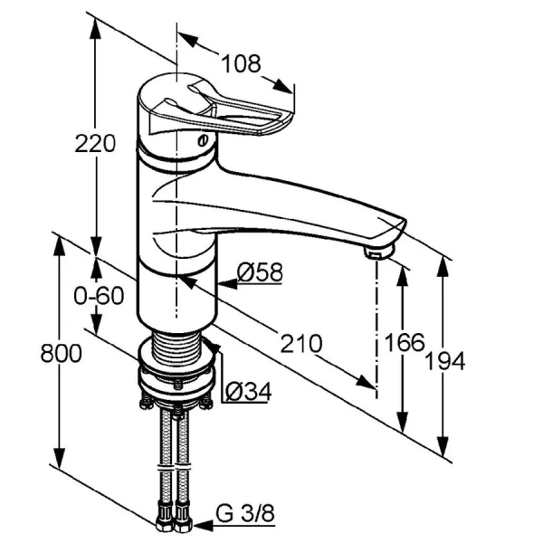 Смеситель для кухни Kludi MX с байонетным креплением 399340562 Hanex