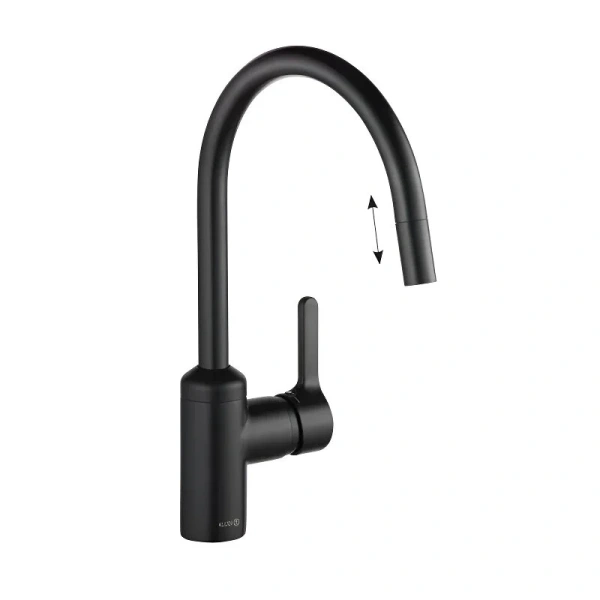 Смеситель для кухни Kludi Bingo Star черный матовый 428513978 Hanex