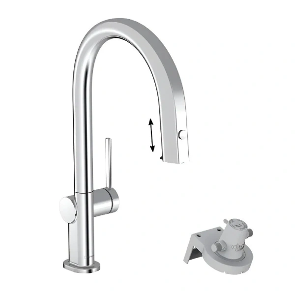Смеситель для кухни Hansgrohe Aqittura 76803 с выдвижным изливом Hanex