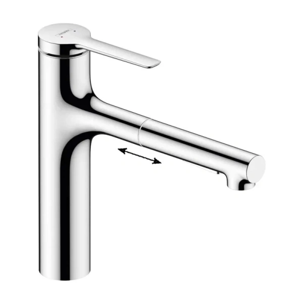 Смеситель для кухни Hansgrohe Zesis M33 74804 с выдвижным изливом Hanex