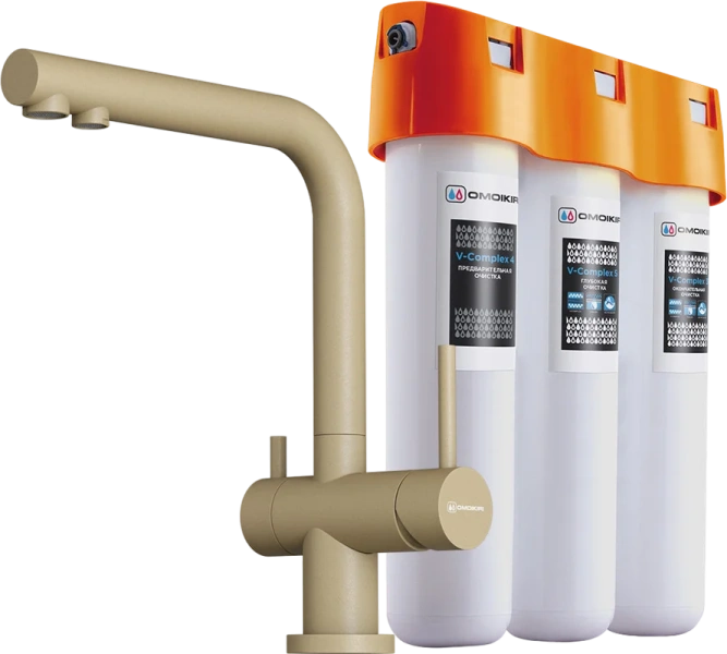 Смеситель для кухни Omoikiri Nagano-CH-P шампань 4081.8028P Hanex