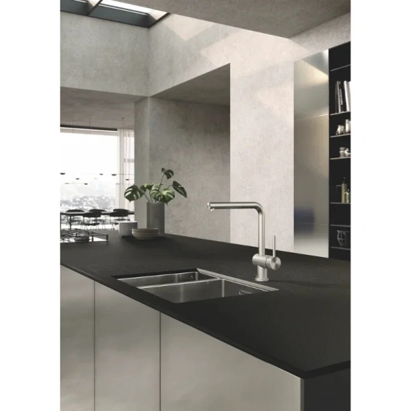 Смеситель для кухни Kludi Steel нержавеющая сталь 45851F877 Hanex