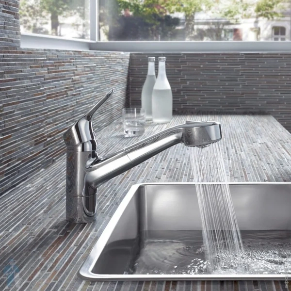 Смеситель для кухни Kludi Objekta с выдвижным изливом 325810575 Hanex