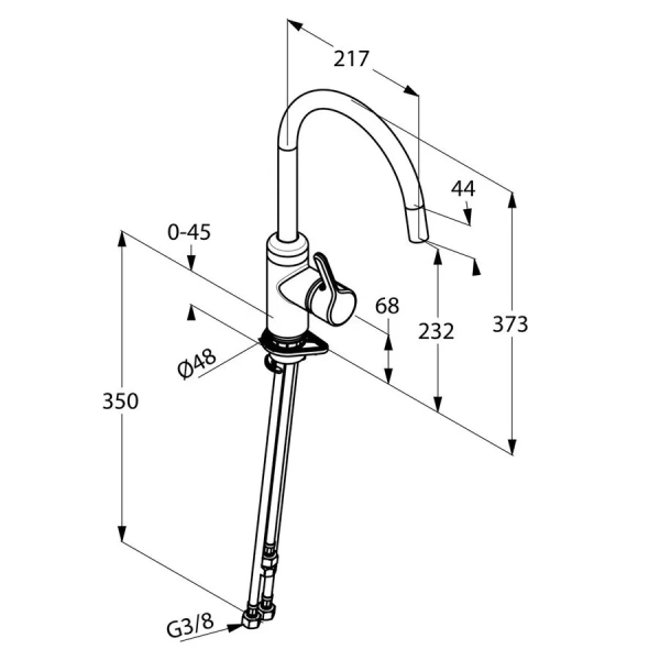 Смеситель для кухни Kludi Bingo Star 42809 латунь Hanex