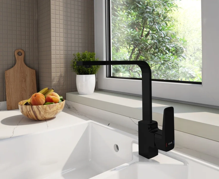 Смеситель для кухни VitrA Root Square черный матовый A4275336EXP Hanex