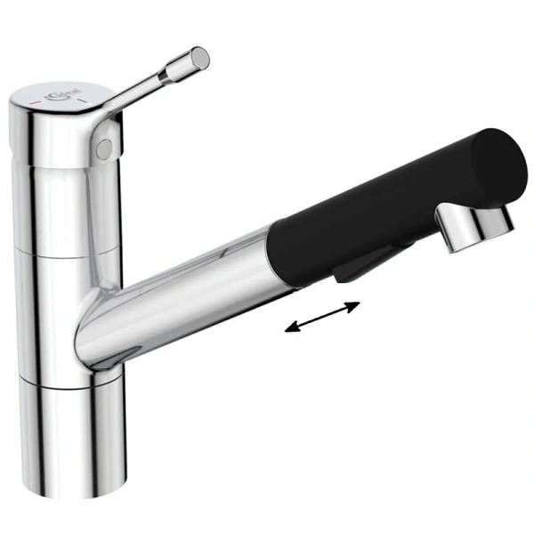Смеситель для кухни Ideal Standard Ceralook BC297 с выдвижным изливом Hanex