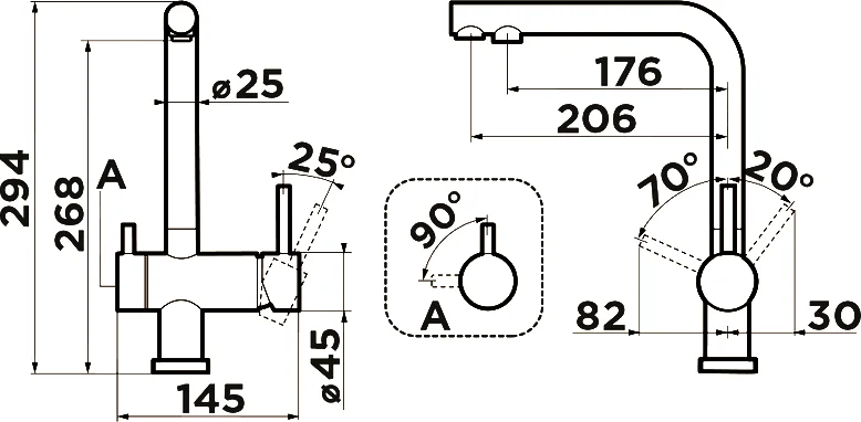 Смеситель для кухни Omoikiri Nagano-BE-P ваниль 4044.8028P Hanex