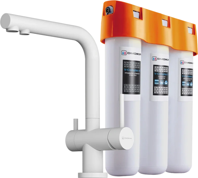 Смеситель для кухни Omoikiri Nagano-WH-P белый 4054.8028P Hanex