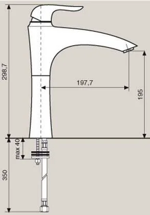 Смеситель для кухни Emmevi Neco 91097 Hanex