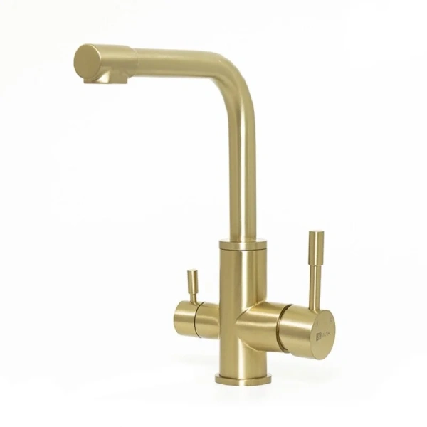 Смеситель для питьевой воды Lemark Expert с подключением к фильтру с питьевой водой золотой LM5061LGN Hanex