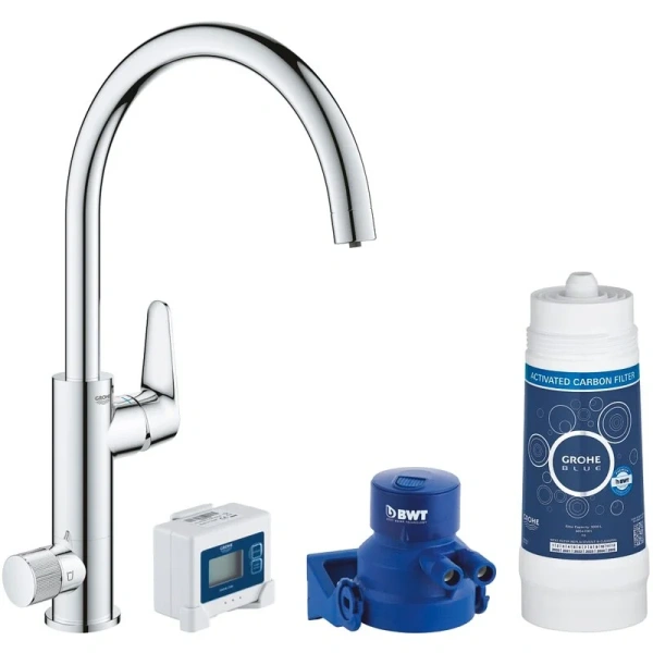 Смеситель для кухни с функцией фильтрации воды Grohe Blue 30385000 Hanex