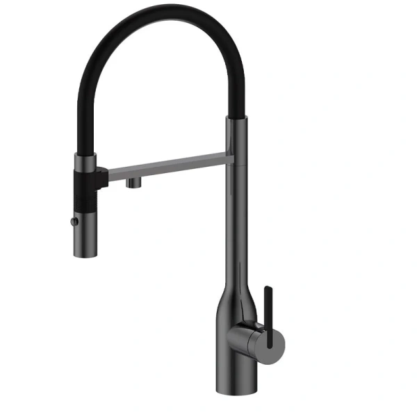 Смеситель для питьевой воды Paulmark Magneto One вороненая сталь Ma213188-GM Hanex