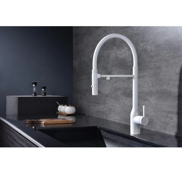 Смеситель для питьевой воды Paulmark Magneto One белый матовый Ma213188-WH Hanex