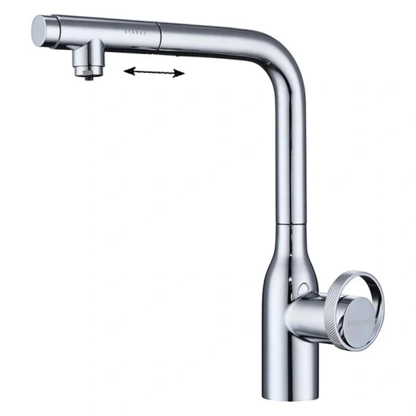 Смеситель для кухни Paulmark Urban Ur213104 с выдвижным изливом Hanex