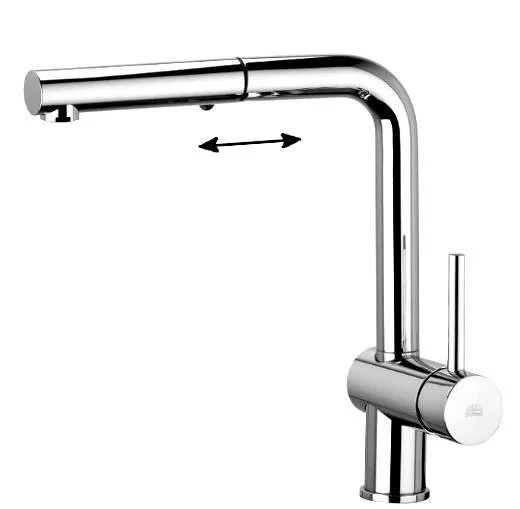 Смеситель для кухни Paffoni Light хром LIG285CR-MET Hanex