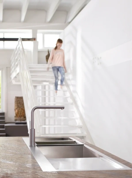 Смеситель для кухни Blanco Lanora нержавеющая сталь 523122 Hanex